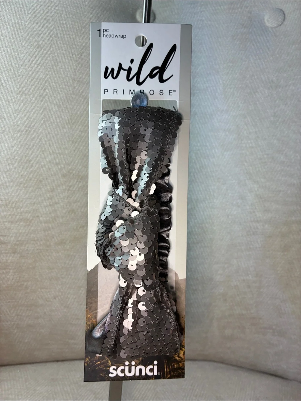 Wild Primrose Silver Sequin Headband by